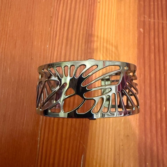 Silver French Cuff Bracelet - Picture 1 of 3